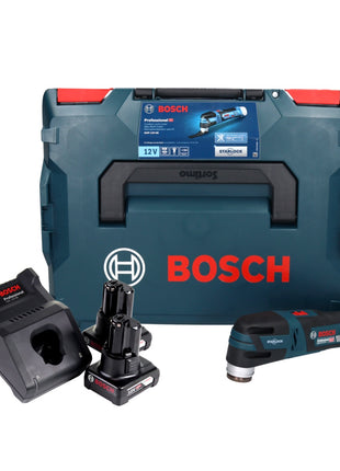 Bosch GOP 12V-28 Professional Akku Multi Cutter 12 V Brushless + 2x Akku 6,0 Ah + Ladegerät + L-Boxx - Toolbrothers