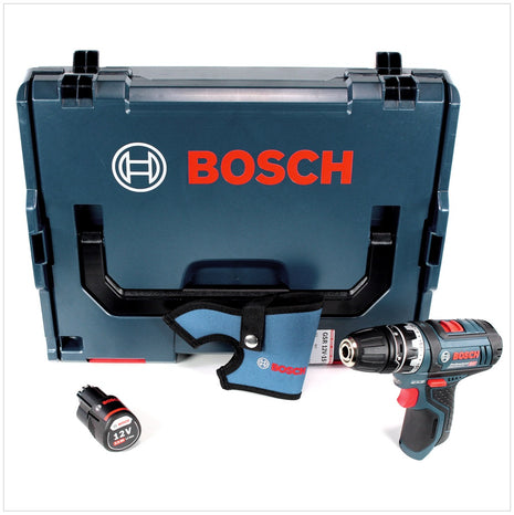 Bosch GSR 12V-15 FC Professional FlexiClick Akku Bohrschrauber mit Bohrfutteraufsatz in L-Boxx + 1x GBA 3,0 Ah Akku - ohne Ladegerät - Toolbrothers