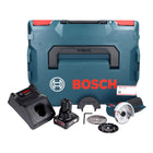 Bosch GWS 12V-76 Professional Akku Winkelschleifer 12 V 76 mm Brushless + 1x Akku 6,0 Ah + Ladegerät + L-Boxx - Toolbrothers