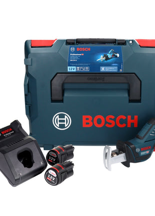 Bosch GSA 12V-14 Professional Akku Säbelsäge 12 V + 2x Akku 3,0 Ah + Ladegerät + L-Boxx - Toolbrothers