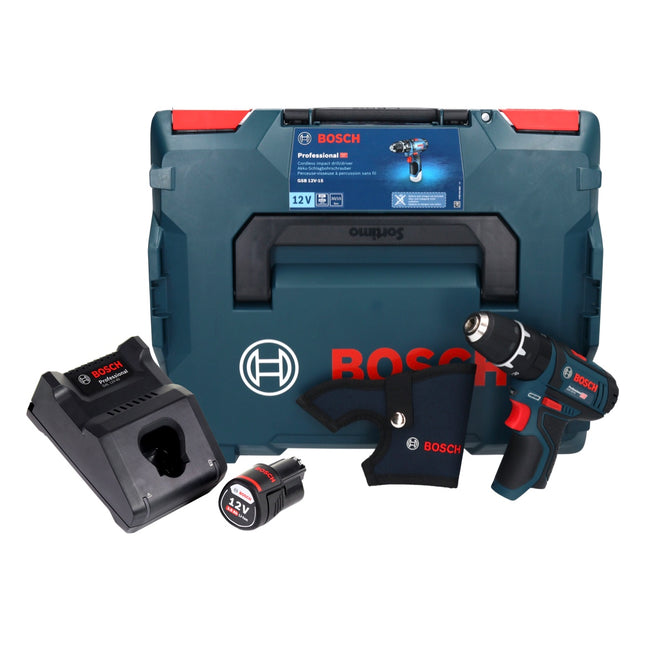 Bosch GSB 12V-15 Professional Akku Schlagbohrschrauber 12 V 30 Nm + 1x Akku 3,0 Ah + Ladegerät + L-Boxx - Toolbrothers