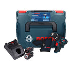 Bosch GSB 12V-15 Professional Akku Schlagbohrschrauber 12 V 30 Nm + 2x Akku 3,0 Ah + Ladegerät + L-Boxx - Toolbrothers