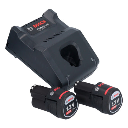 Bosch GSR 12V 15 Professional Akku Bohrschrauber 12 V 30 Nm 0601868109 2x Akku 2 0 Ah Ladegeraet L Boxx 4 - toolbrothers