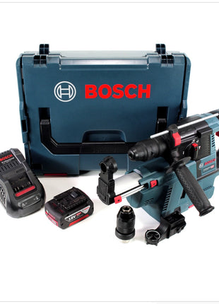 Bosch GBH 18V-26 F Akku Bohrhammer 18V 2,6J SDS-Plus in L-Boxx mit GDE 18V-16 Staubabsaugung, 1x 5Ah Akku und Ladegerät - Toolbrothers