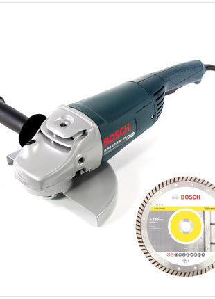 Bosch Professional GWS 22-230 JH 2200 W 230 mm Winkelschleifer + 1x Bosch Diamant Trennscheibe 230 mm Standard for Universal Turbo - Toolbrothers