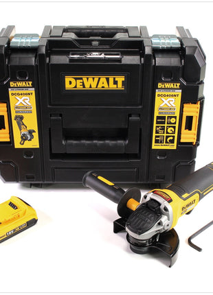 DeWalt DCG 406 NT Akku Winkelschleifer 18V 125mm Brushless + 1x Akku 2,0Ah + TSTAK - ohne Ladegerät - Toolbrothers