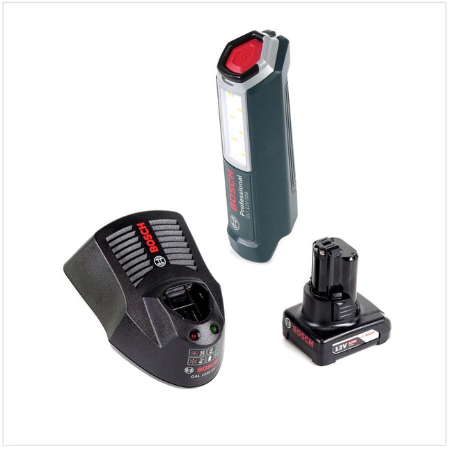 Bosch Professional GLI 12V-300 Akku Lampe + 1x GBA 12V 6,0 Ah Akku + GAL 1230 Ladegerät - Toolbrothers