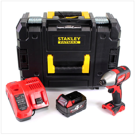 Milwaukee M18 BID 401C Akku Schlagschrauber 18 V  180 Nm 1/4" + 1x Akku 4,0 Ah + Ladegerät + TSTAK - Toolbrothers