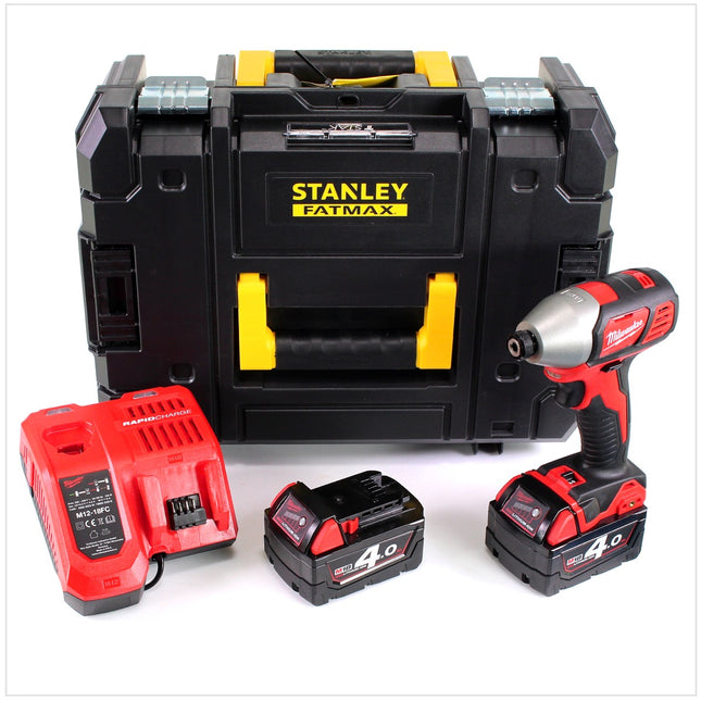 Milwaukee M18 BID 402C 18 V Li-Ion Akku Schlagschrauber + 2 x 4 Ah Akku + Ladegerät im TStak Koffer - Toolbrothers