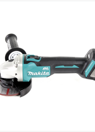 Makita DGA 504 RT1J 18 V Meuleuse sans fil Ø 125 mm brushless avec Boîtier de transport MAKPAC + 1x Batterie 5,0 Ah + Chargeur DC18RC 