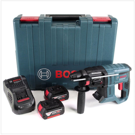 Bosch GBH 18V-20 Professional Akku Bohrhammer mit SDS-plus + 2 x 6 Ah Akku + Ladegerät in Transportbox - Toolbrothers