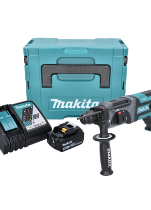 Makita DHR 241 RT1J Akku Bohrhammer 18V 2 0 J SDS plus 1x Akku 5 0 Ah Ladegeraet Makpac 1 - toolbrothers