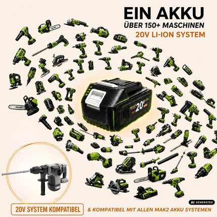 Marteau combiné sans fil Procraft Industrial HD20B-BB 20 V 5 J SDS plus sans balais + 1 batterie 2,0 Ah - sans chargeur