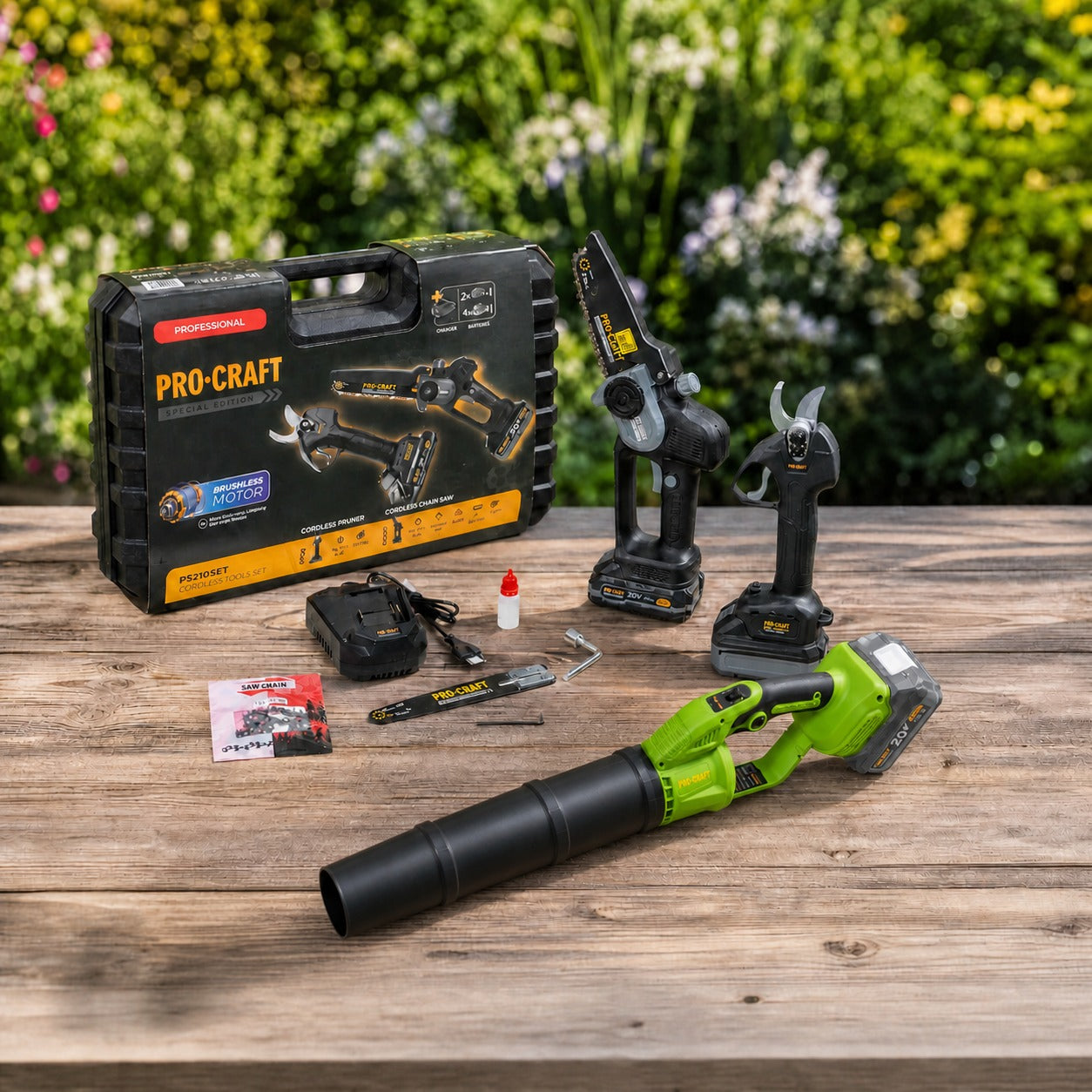 Procraft 3 in 1 Garten-Alrounder Set PS210PB