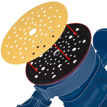 Bosch EXPERT Plateau support universel Multihole 150 mm souple (2608900006) Successeur du 2608601336