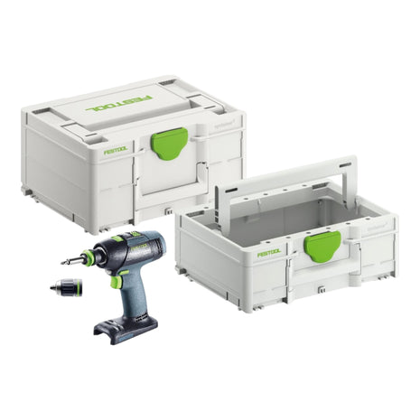 Trapano avvitatore a batteria Festool T 18+3 Basic 50 Nm 18V Brushless, solo, + cassetta di sicurezza - senza batteria, senza caricabatterie (576448)