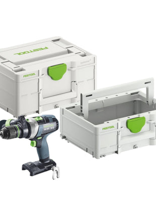 Festool TPC 18/4 I-Basic Perceuse-visseuse à percussion sans fil 18 V 75 Nm ( 575604 ) Brushless + Systainer + Systainer ToolBox SYS3 TB M 137