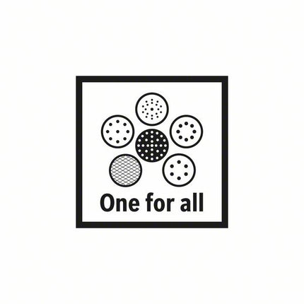 Bosch Expert Plaque de support multitrous dure 150 mm (2608900011) pour ponceuses excentriques